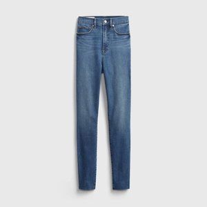GAP Sky High Rise True Skinny Jeans with Washwell (Medium Indigo)